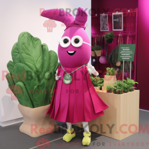 Magenta Spinat Maskottchen...