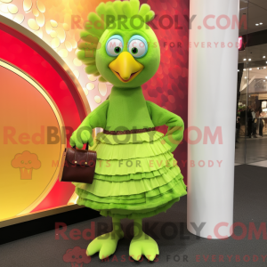 Postava maskota Lime Green...