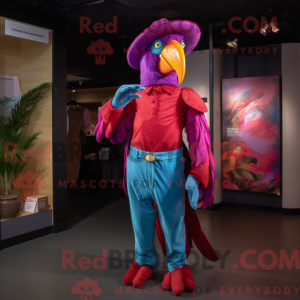 Magenta Macaw mascot...