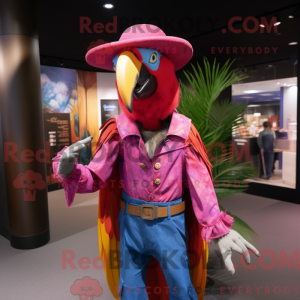 Magenta Macaw mascot...