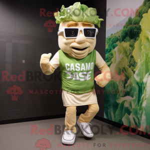 Beige Caesar Salad mascot...