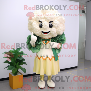 Cauliflower mascot costume...