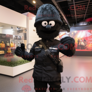 Black Para Commando mascot...