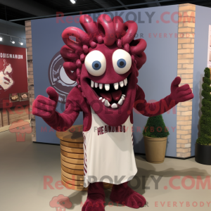 Maroon Medusa maskot...