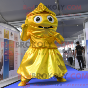 Gold Gyro mascot costume...