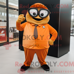 Rust Orange mascot costume...