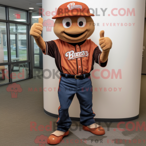 Brown Baseball Glove mascot...