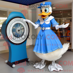 Blue Goose mascot costume...