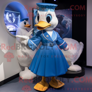 Blue Goose mascot costume...