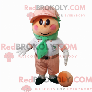 Peach Golf Ball mascot...