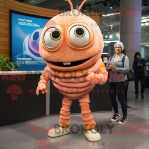 Peach Trilobite Maskottchen...