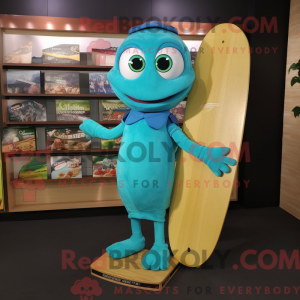 Cyan Skateboard mascot...