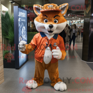 Fox maskot kostyme karakter...