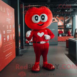 Red Heart-mascottekostuum...