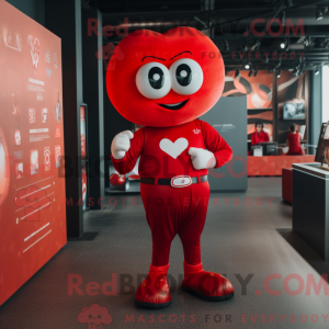 Red Heart maskot kostume...