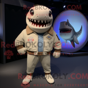 Creme Megalodon maskot...