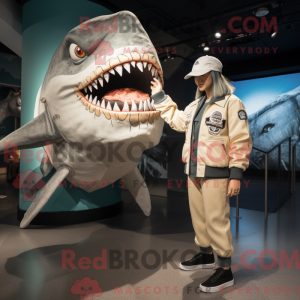 Creme Megalodon maskot...