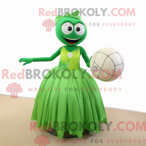 Máscara de vôlei verde...