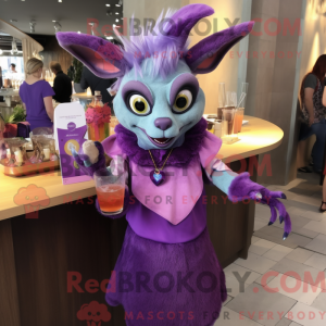 Purple Chupacabra mascot...