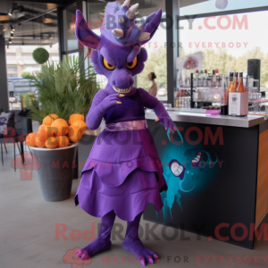 Purple Chupacabra mascot...