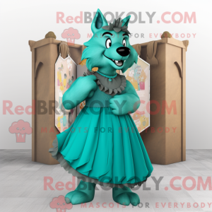 Costume mascotte de loup...