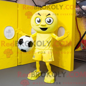 Lemon Yellow Soccer Goal...