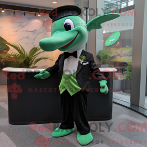 Green Killer Whale maskot...