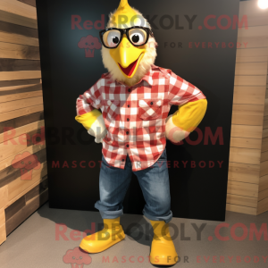 Gold Chicken Maskot...