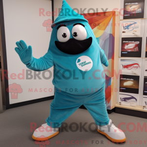 Teal Shakshuka mascot...