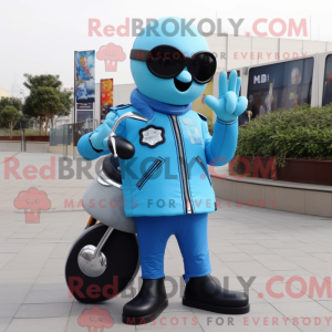 Disfraz de mascota Sky Blue...