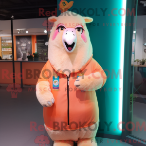 Postava maskota Peach Llama...