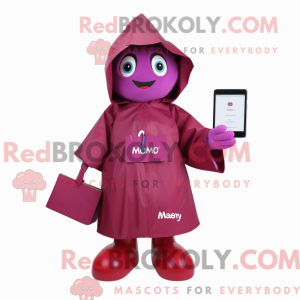 Magenta Plum Maskottchen...