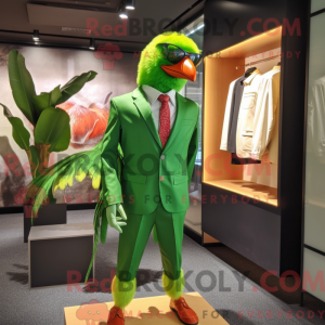 Lime Green Pheasant mascot...