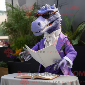 Lavender Spinosaurus mascot...