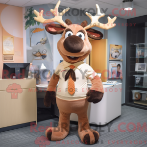 Peach Moose Maskottchen...