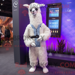 Lavendel Lama mascotte...