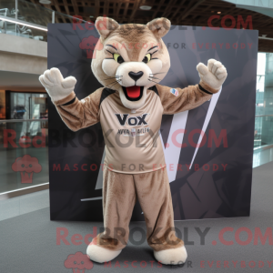 Postava maskota Tan Lynx...