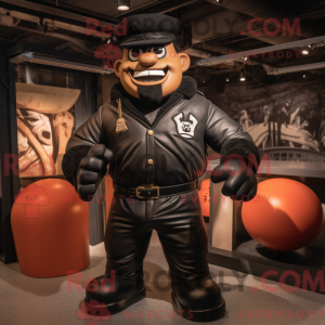 Black Strongman mascot...