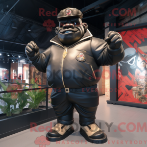 Black Strongman mascot...