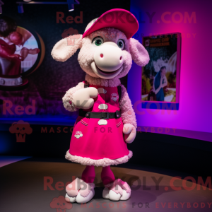 Magenta Sheep mascot...