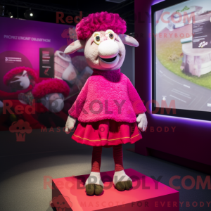 Magenta Sheep mascot...
