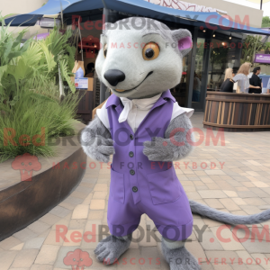 Lavendel Mongoose maskot...