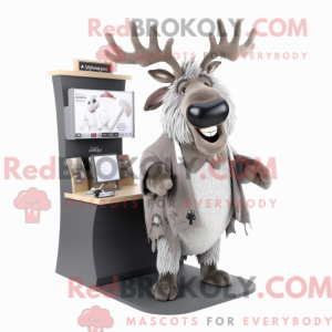 Silver Elk mascot costume...