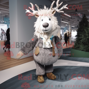 Silver Elk maskot kostume...