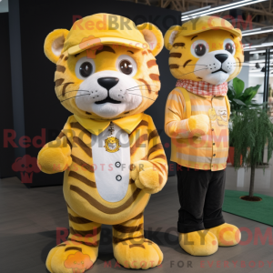 Lemon Yellow Tiger mascot...