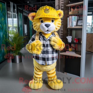 Lemon Yellow Tiger mascot...
