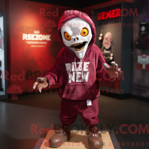 Maroon Zombie mascot...