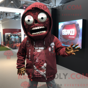 Maroon Zombie mascot...