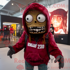 Maroon Zombie mascot...