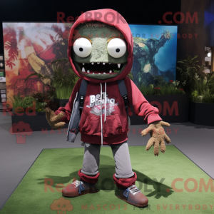 Maroon Zombie mascot...